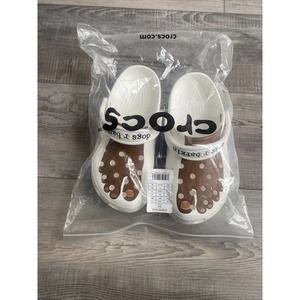 New Women’s Size 7/5M Crocs Feet Classic Clog DEEP ‘Dogs R Barkin’ April Fools